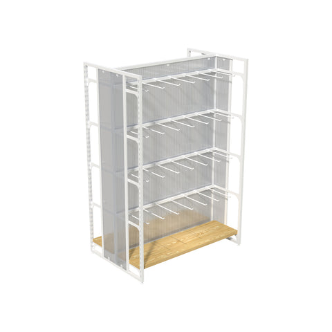 GUHUIGondolaDisplayShelvingwithSquareTubeHooksWhite_1