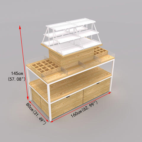 GUHUIRectangularCosmeticsDisplayTablewithAcrylicDividers_StorageDrawers_2