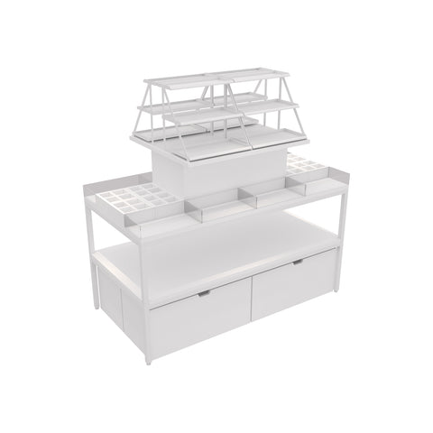 GUHUITieredCosmeticDisplayTablewithAcrylicOrganizersWhite_1