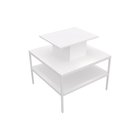 GUHUITieredSquareCosmeticDisplayTablewithCenterPlatformWhite_1