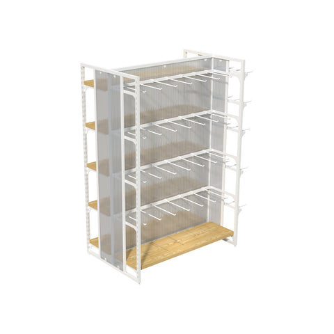 GUHUIWhiteIslandDisplayRackwithWoodenShelves_ExtraHookPanel_2