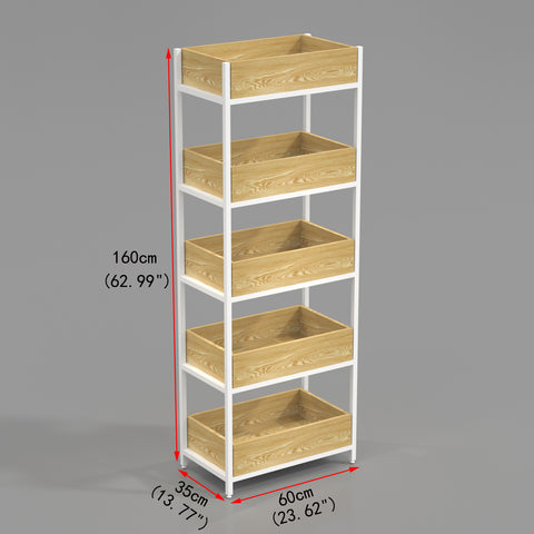 GUHUI_5-Tier_Retail_Display_Shelf_with_Wooden_Crates_and_White_Metal_Frame_2